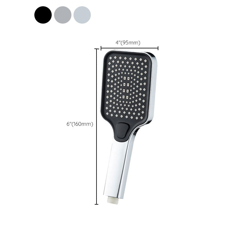 Lisslune | Rectangular Pressure Shower Head 4-Adjustable Water Flow Hand Shower