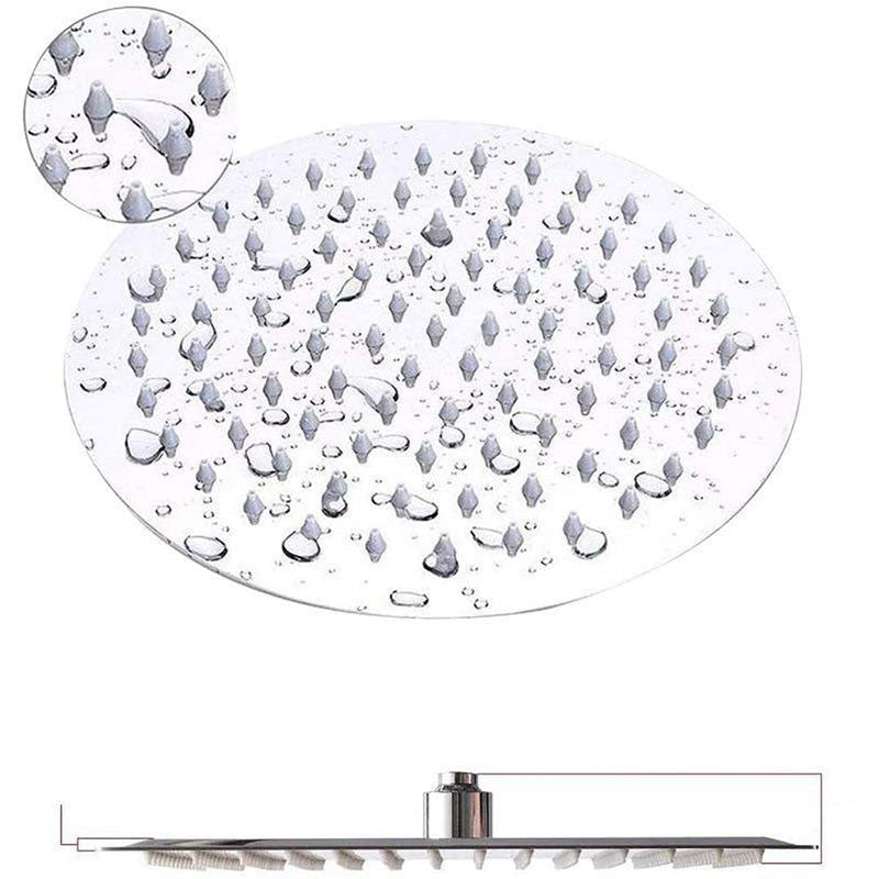 Lisslune | Stainless Steel 8 Inch Shower Set 5 Sprays Handheld Shower Head Shower Arm