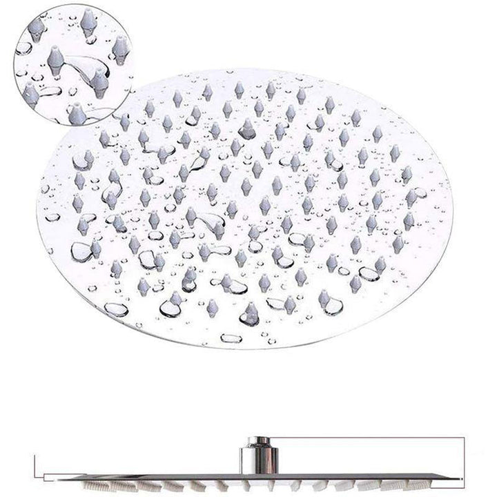 Lisslune | Stainless Steel 8 Inch Shower Set 5 Sprays Handheld Shower Head Shower Arm