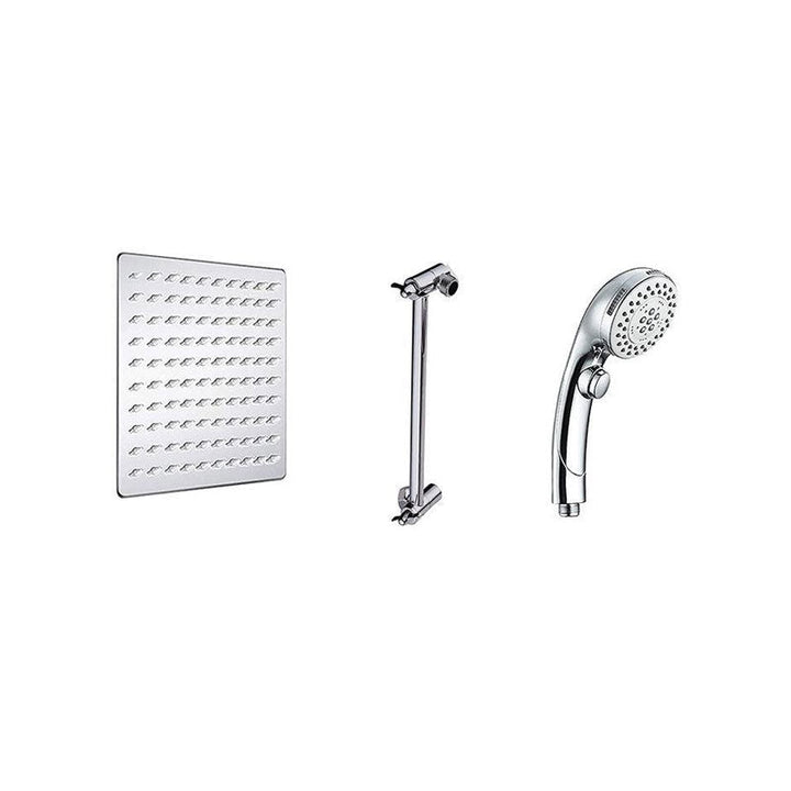 Lisslune | Stainless Steel 8 Inch Shower Set 5 Sprays Handheld Shower Head Shower Arm