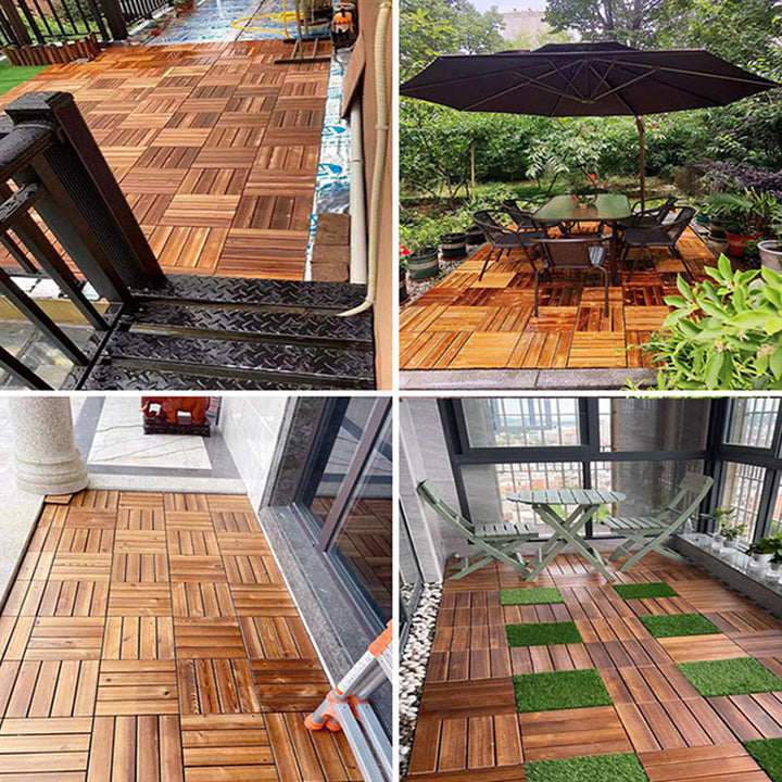 Lisslune | Country House Engineered Floor Tile Waterproof Click-Lock Indoor Wood Flooring