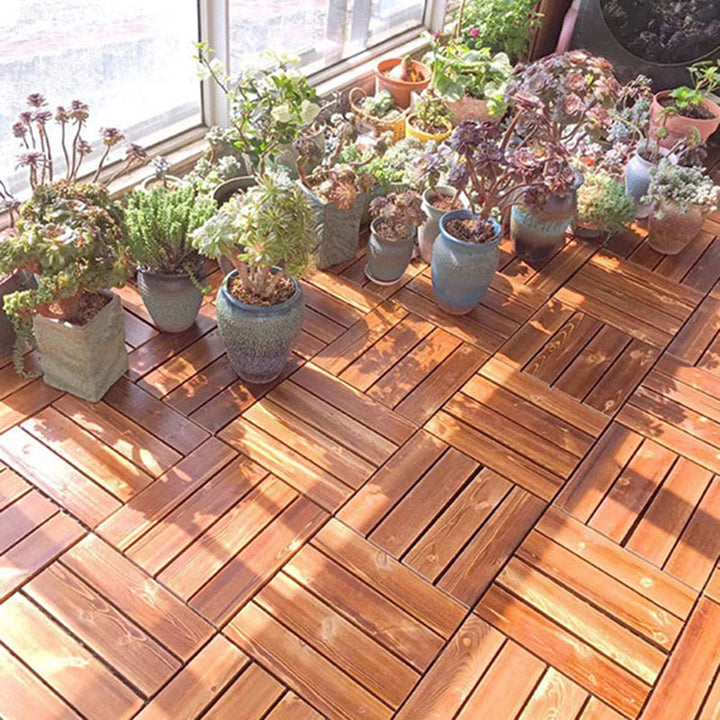 Lisslune | Country House Engineered Floor Tile Waterproof Click-Lock Interior Wood Floor