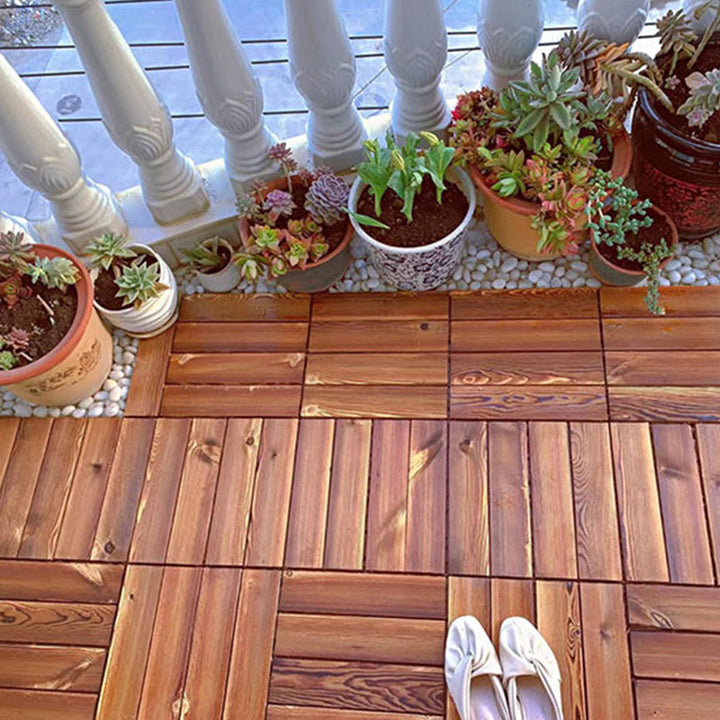 Lisslune | Country House Engineered Floor Tile Waterproof Click-Lock Indoor Wood Flooring