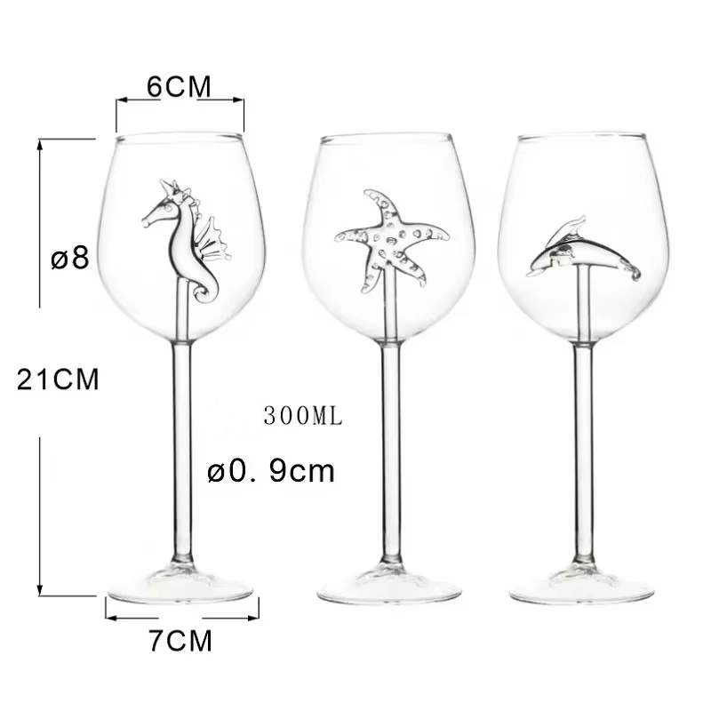 Lisslune | Sea Animals Dolphin Seahorse Starfish Glasses