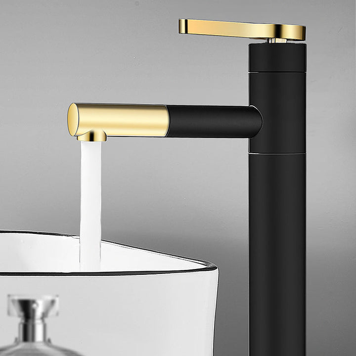Lisslune | Lever handle faucet Glam Style with swivel spout for the bathroom