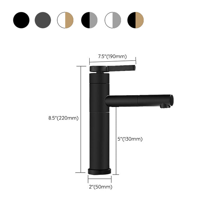 Lisslune | Lever handle faucet Glam Style with swivel spout for the bathroom