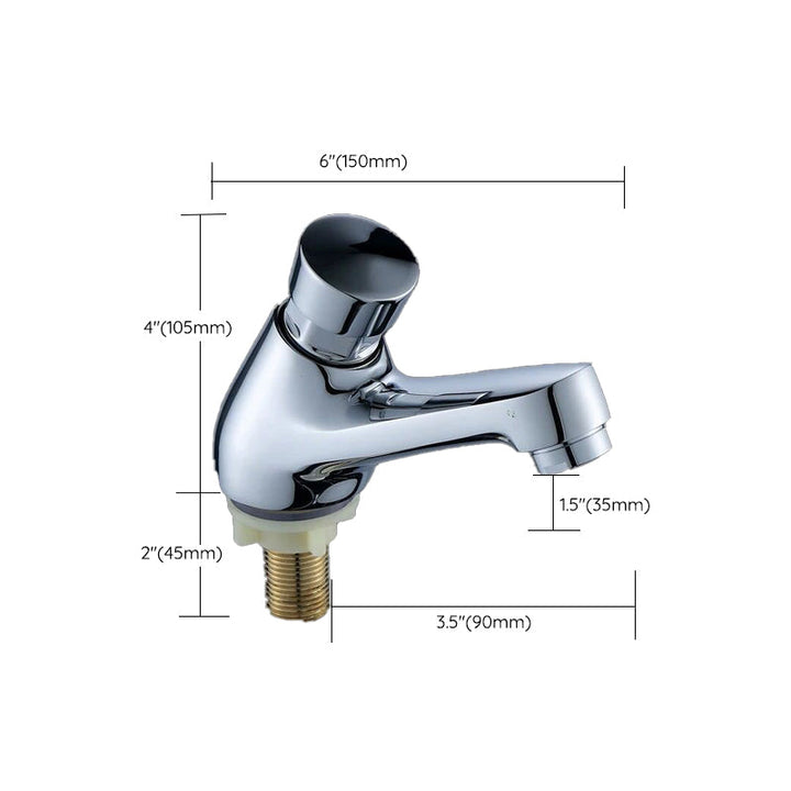 Lisslune | Modern Vessel Faucet Brass 1-Handle Low Arc Vessel Faucet for Home