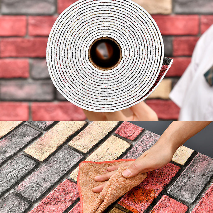 Lisslune | Industrial Wall Plank Brick Pattern Bathroom and Living Room Wall Panels
