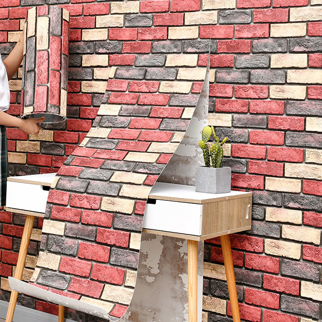 Lisslune | Industrial Wall Plank Brick Pattern Bathroom and Living Room Wall Panels
