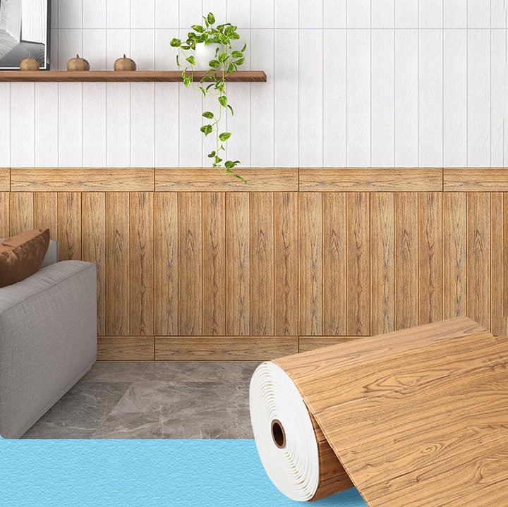 Lisslune | Modern Pearl Wall Trim Wood Grain Wall Access Panel Self-Adhesive Wall Tiles