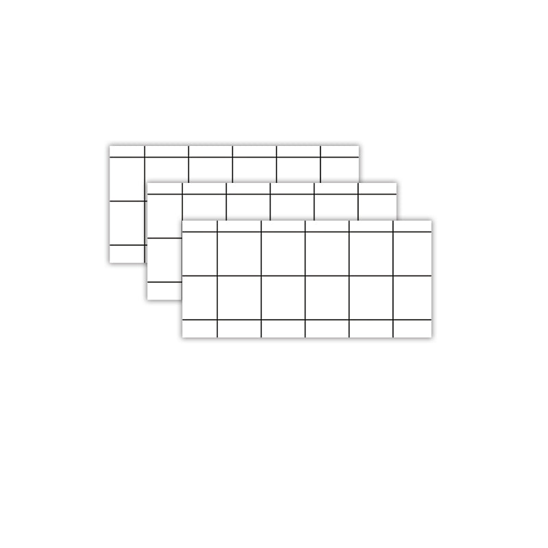 Lisslune | 3-Pack PVC Rectangular Peel & Stick Subway Tiles Kitchen and Bathroom Backsplash