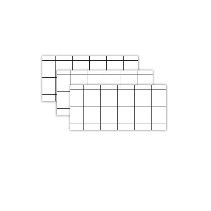 Lisslune | 3-Pack PVC Rectangular Peel & Stick Subway Tiles Kitchen and Bathroom Backsplash