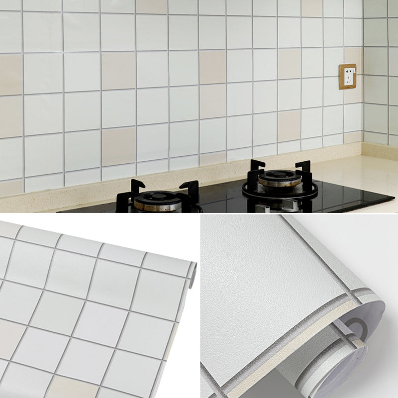 Lisslune | Modern Peel and Stick Tiles PVC Mosaic Tiles Peel and Stick Back Wall Tiles