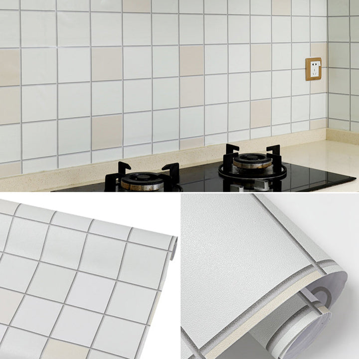 Lisslune | Modern Peel and Stick Tiles PVC Mosaic Tiles Peel and Stick Back Wall Tiles