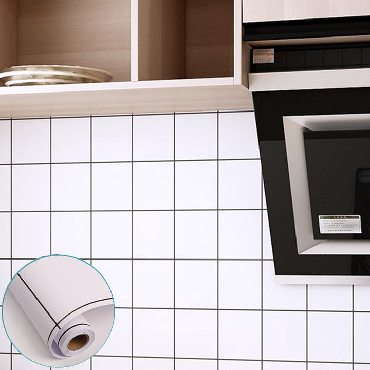 Lisslune | Modern Peel and Stick Tiles Plastic Mosaic Tile Peel & Stick Field Tile for the Kitchen