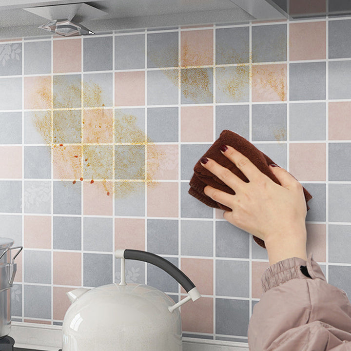 Lisslune | Modern Peel and Stick Tiles Plastic Mosaic Tile Peel & Stick Field Tile for the Kitchen