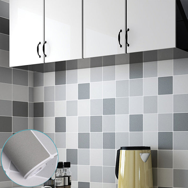 Lisslune | Modern Peel and Stick Tiles Plastic Mosaic Tile Peel & Stick Field Tile for the Kitchen