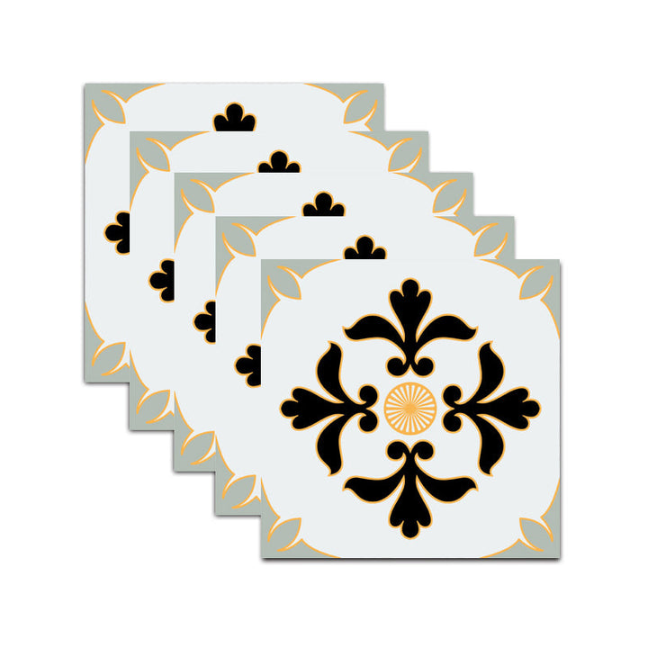 Lisslune | PVC Square Peel & Stick Mosaic Tile Multi-Colors Kitchen and Bathroom Single Tile