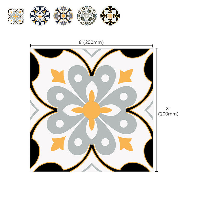 Lisslune | PVC Square Peel & Stick Mosaic Tile Multi-Colors Kitchen and Bathroom Single Tile