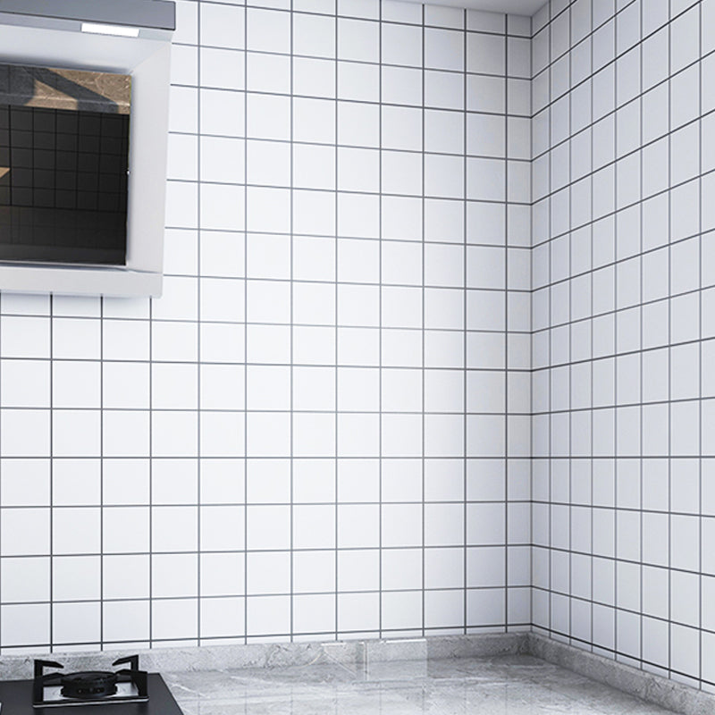 Lisslune | Modern Peel and Stick Tiles PVC Square Wallpaper for Kitchen and Bathroom Splashback