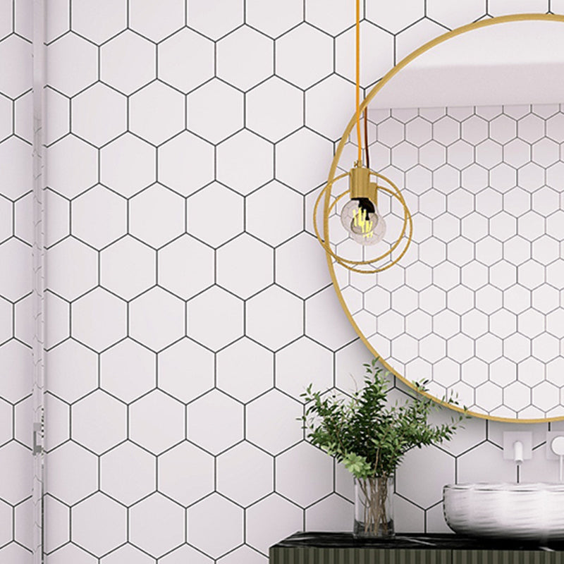 Lisslune | Modern Peel and Stick Tiles PVC Square Wallpaper for Kitchen and Bathroom Splashback