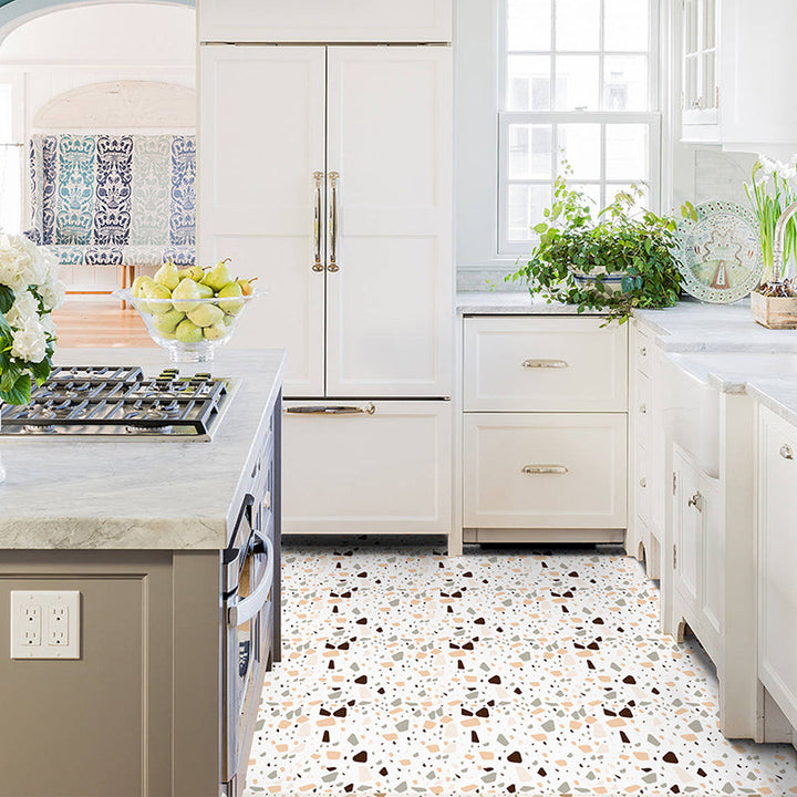 Lisslune | Kitchen wall floor tile removable and adhesive pattern waterproof wall tile