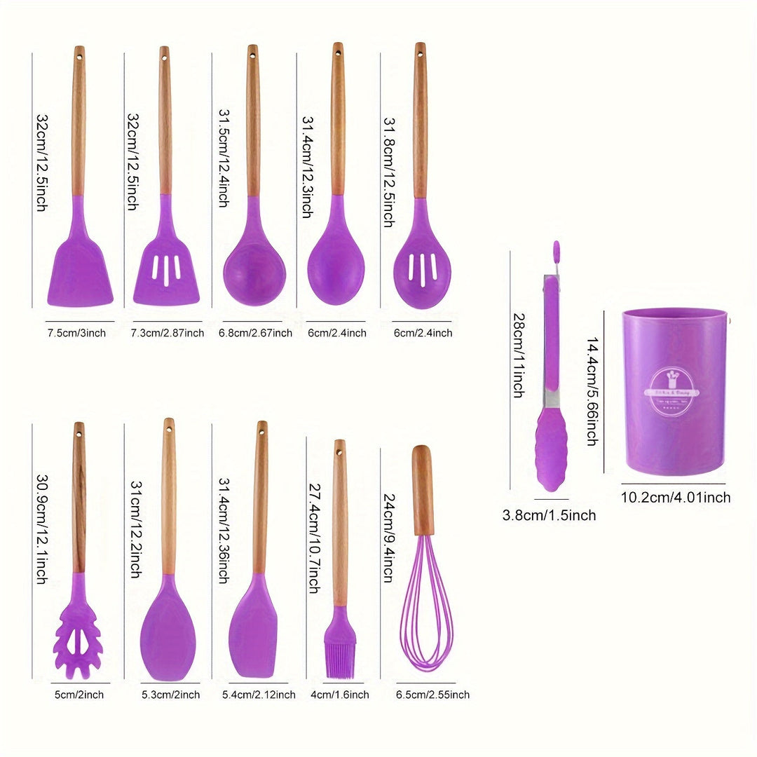 Lisslune | Kitchen tool set – silicone – non-stick coated – heat resistant
