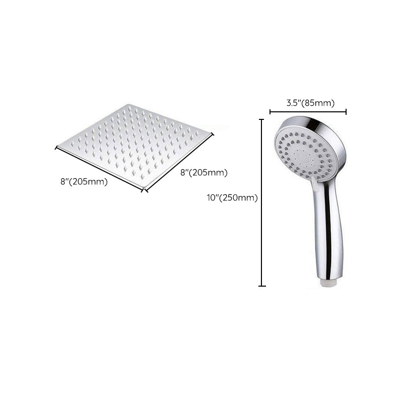 Lisslune | Modern Pull-Down Dual Showerhead Square High Arch Showerhead Combination