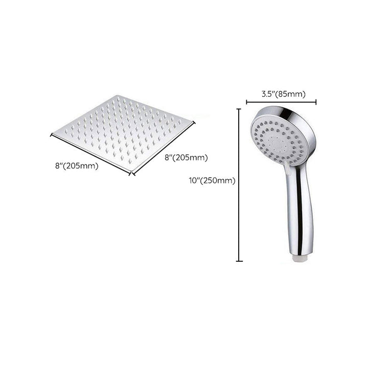 Lisslune | Modern Pull-Down Dual Showerhead Square High Arch Showerhead Combination