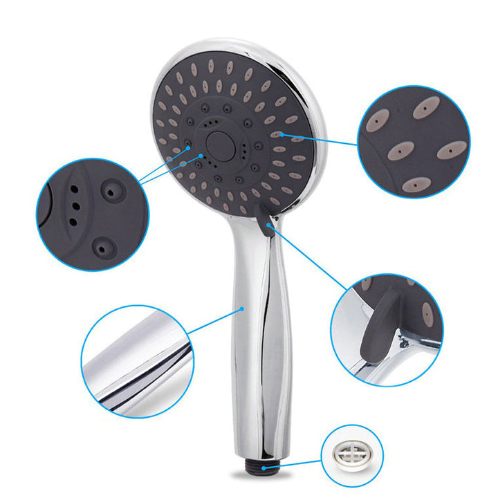 Lisslune | Modern Dual Shower Head Square High Arc Shower Head Combination in Silver