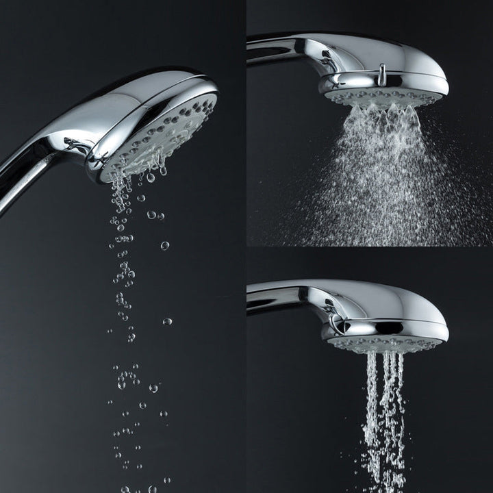 Lisslune | Single Double Showerhead Square High Arc Showerhead Combo in Chrome