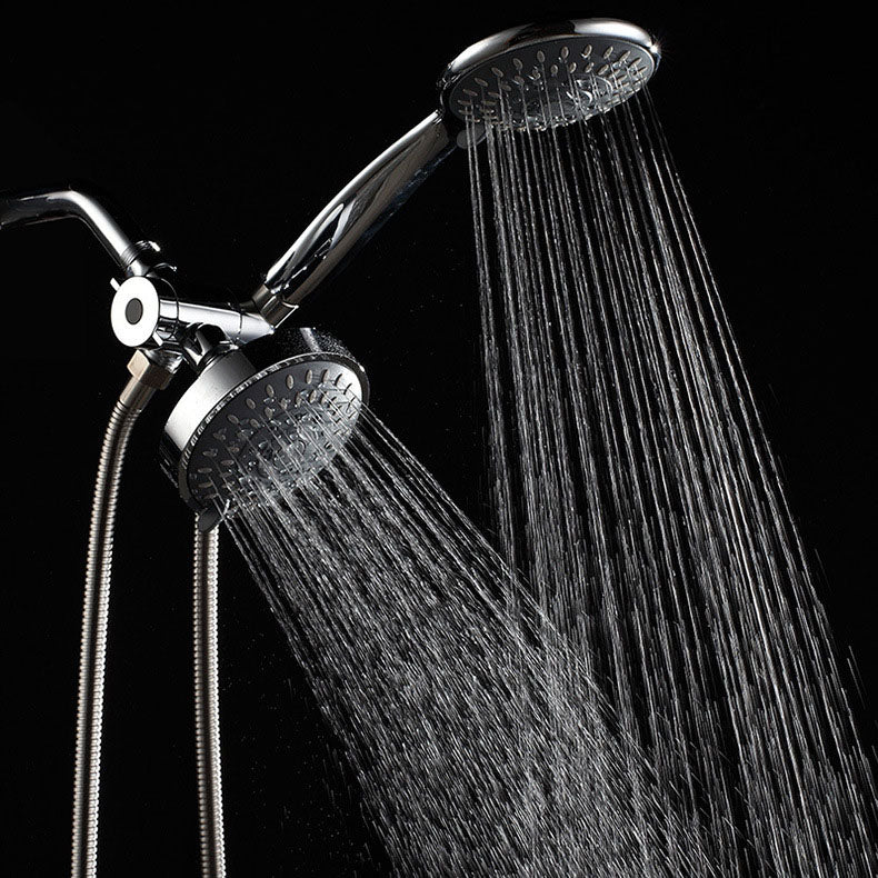 Lisslune | Modern Style Shower Heads Dual Wall Mounted Round Metal Dual Shower