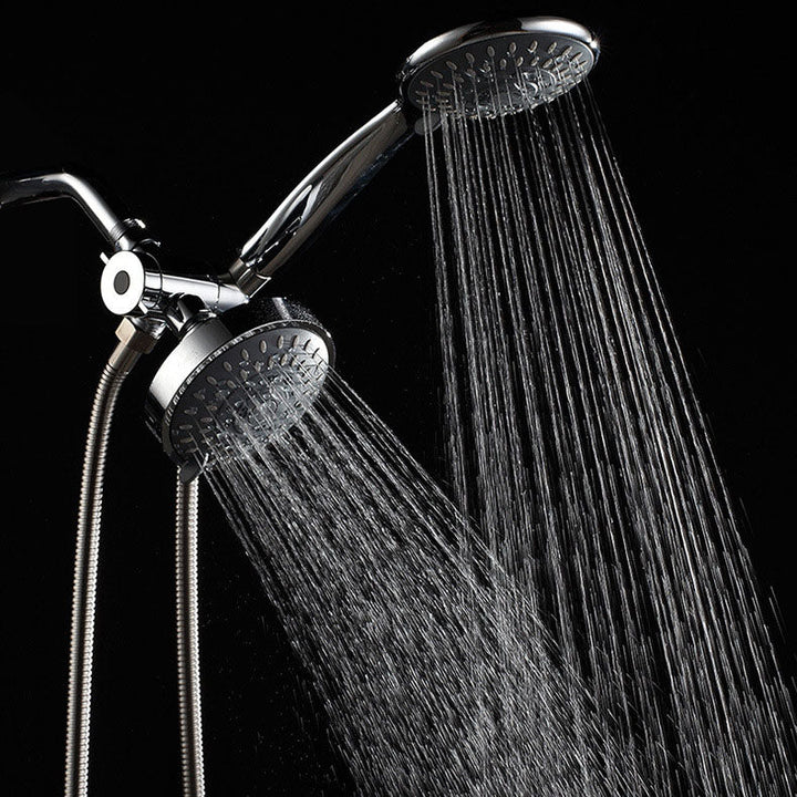 Lisslune | Modern Style Shower Heads Dual Wall Mounted Round Metal Dual Shower