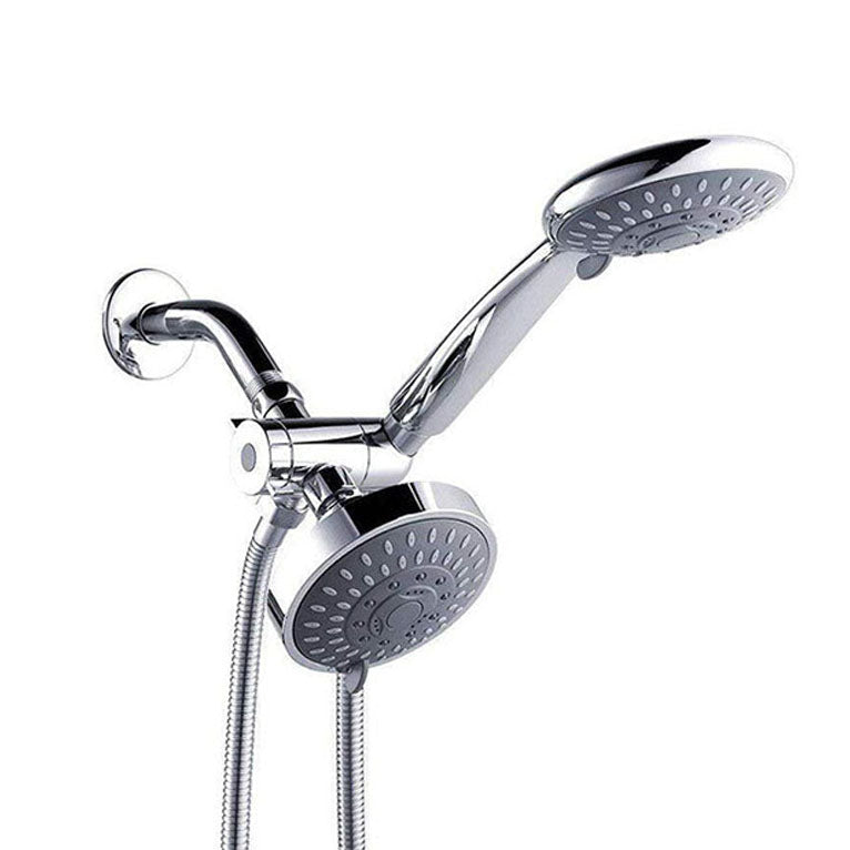 Lisslune | Modern Style Shower Heads Dual Wall Mounted Round Metal Dual Shower