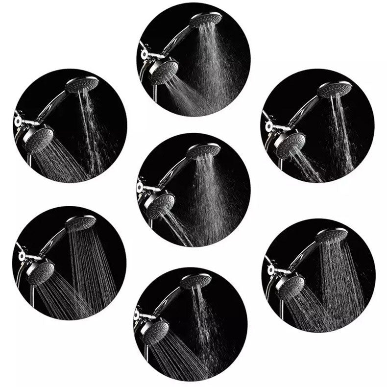 Lisslune | Modern Style Shower Heads Dual Wall Mounted Round Metal Dual Shower