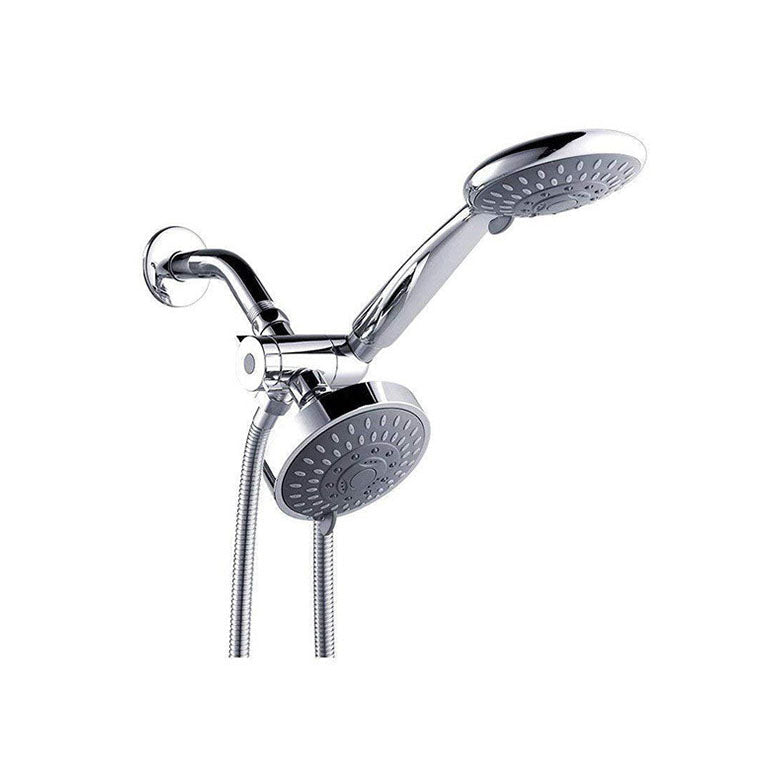 Lisslune | Modern Style Shower Heads Dual Wall Mounted Round Metal Dual Shower