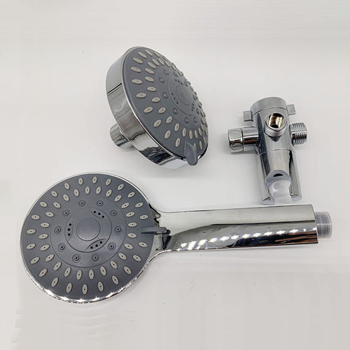 Lisslune | Modern Style Shower Heads Dual Wall Mounted Round Metal Dual Shower