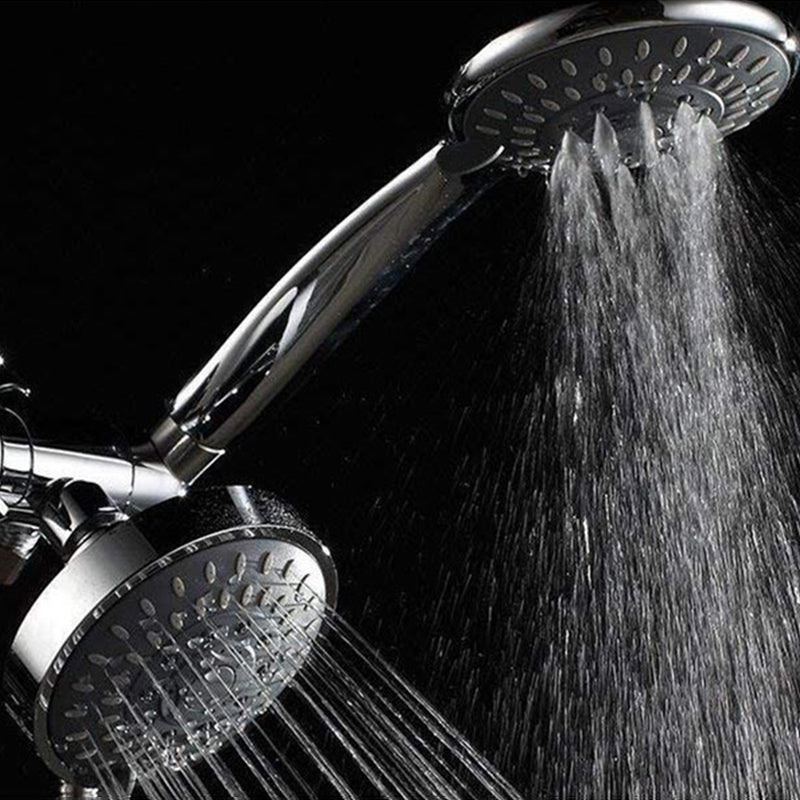 Lisslune | Modern Style Shower Heads Dual Wall Mounted Round Metal Dual Shower