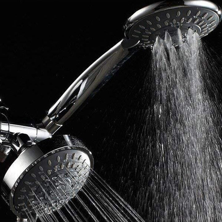 Lisslune | Modern Style Shower Heads Dual Wall Mounted Round Metal Dual Shower