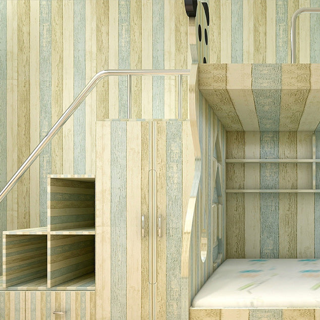 Lisslune | Modern Pearl Wainscoting PVC Wood Grain Wall Access Panel Peel and Stick Wall Tile