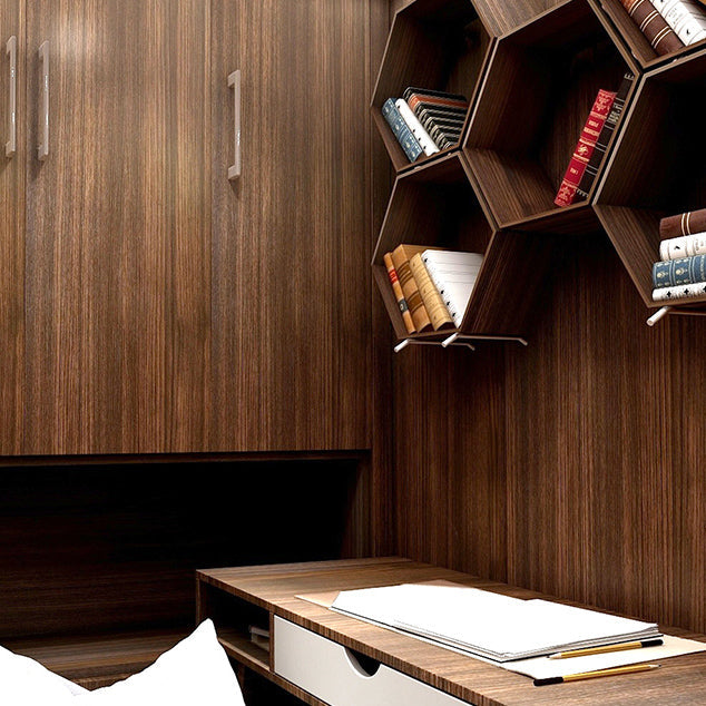 Lisslune | Modern Pearl Wainscoting PVC Wood Grain Wall Access Panel Peel and Stick Wall Tile