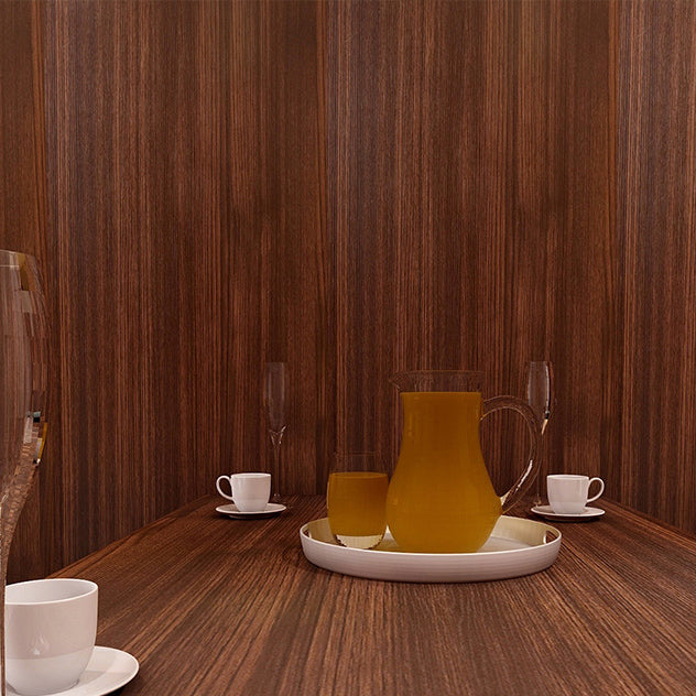 Lisslune | Modern Pearl Wainscoting PVC Wood Grain Wall Access Panel Peel and Stick Wall Tile