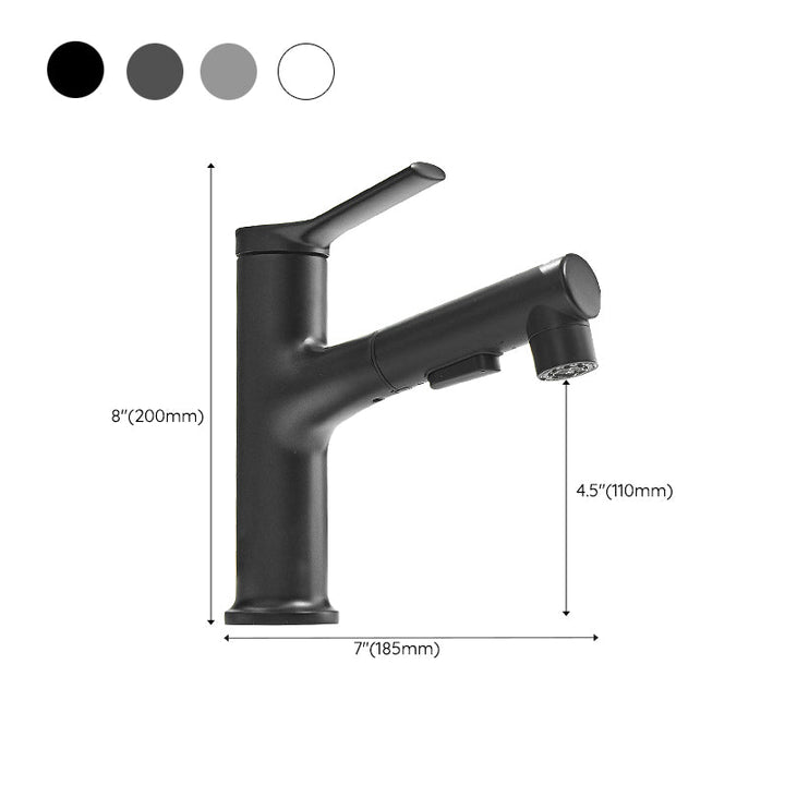 Lisslune | Contemporary Faucet Simple Low Arc Copper Sink Faucet