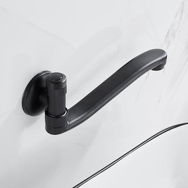 Lisslune | Shower Bath Filler Wall Mount Copper Low Arc Knob Handle Bathtub Faucet Trim