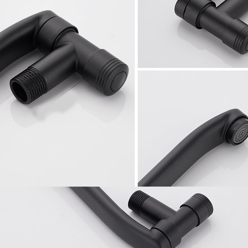 Lisslune | Shower Bath Filler Wall Mount Copper Low Arc Knob Handle Bathtub Faucet Trim