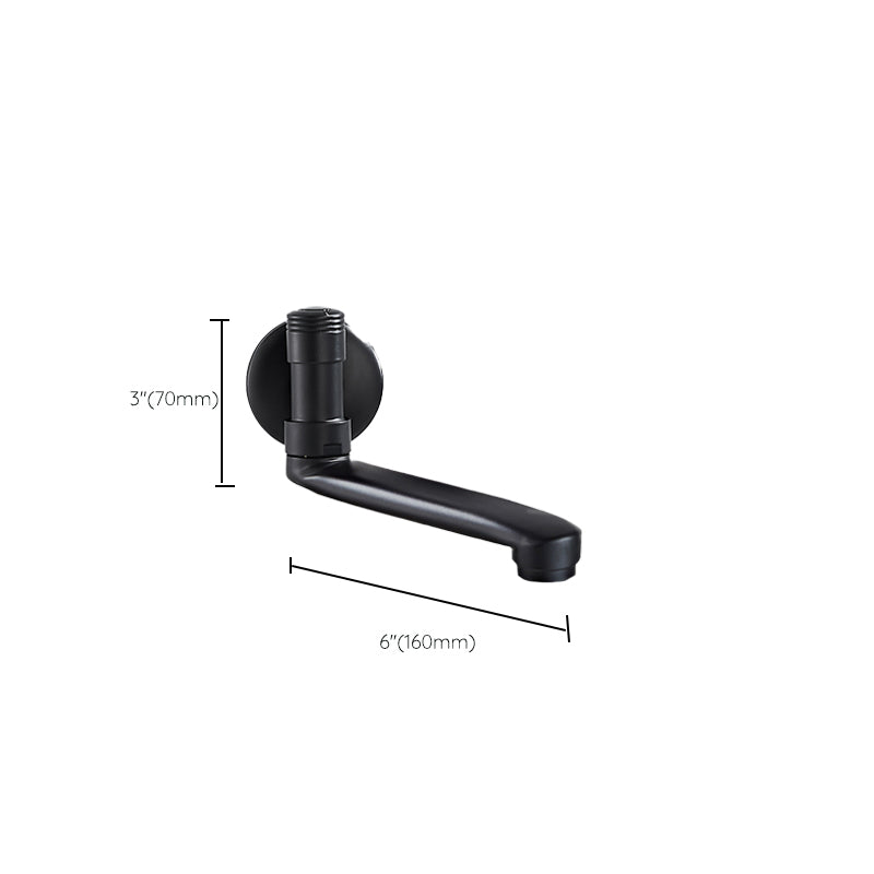 Lisslune | Shower Bath Filler Wall Mount Copper Low Arc Knob Handle Bathtub Faucet Trim