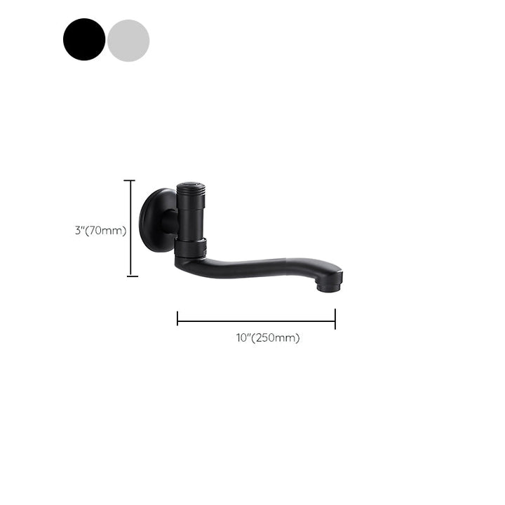 Lisslune | Shower Bath Filler Wall Mount Copper Low Arc Knob Handle Bathtub Faucet Trim