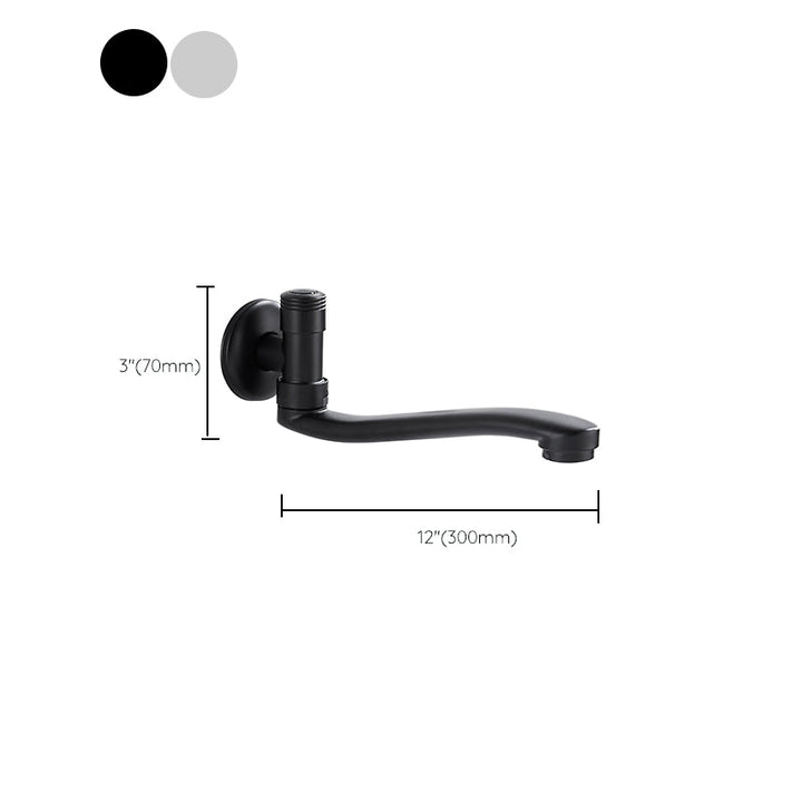Lisslune | Shower Bath Filler Wall Mount Copper Low Arc Knob Handle Bathtub Faucet Trim