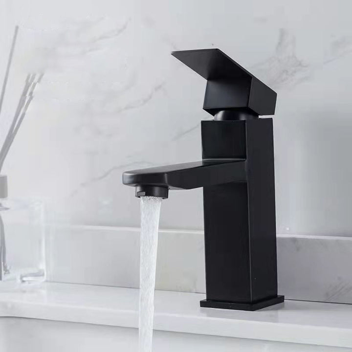 Lisslune | Basic Centered Sink Faucet Monochrome Faucet Sink Bathroom Faucet