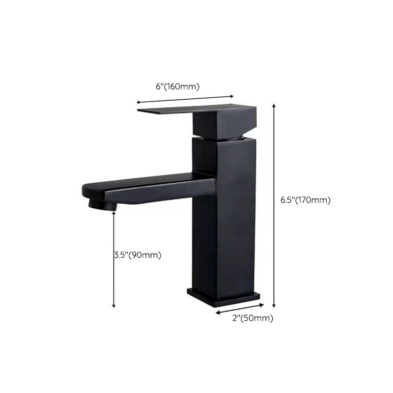 Lisslune | Basic Centered Sink Faucet Monochrome Faucet Sink Bathroom Faucet